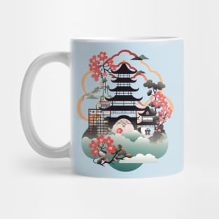 japanese pagoda Mug